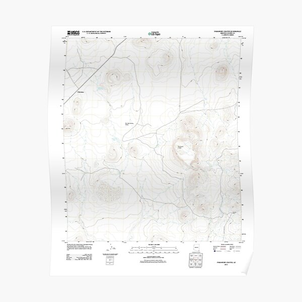 USGS TOPO Map Arizona AZ Paramore Crater 20111026 TM Poster RB1810 product Offical paramore Merch